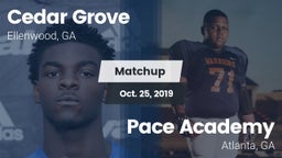 Matchup: Cedar Grove vs. Pace Academy 2019