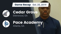 Recap: Cedar Grove  vs. Pace Academy 2019