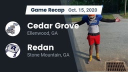 Recap: Cedar Grove  vs. Redan  2020