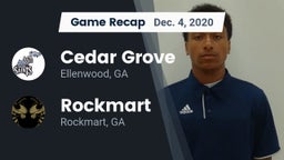 Recap: Cedar Grove  vs. Rockmart  2020