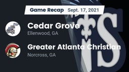 Recap: Cedar Grove  vs. Greater Atlanta Christian  2021