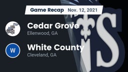 Recap: Cedar Grove  vs. White County  2021