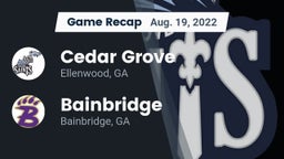 Recap: Cedar Grove  vs. Bainbridge  2022