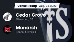 Recap: Cedar Grove  vs. Monarch  2023