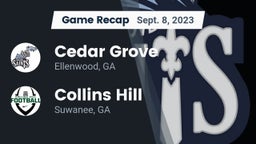 Recap: Cedar Grove  vs. Collins Hill  2023