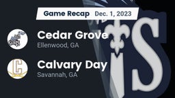 Recap: Cedar Grove  vs. Calvary Day  2023