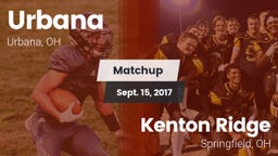 Matchup: Urbana vs. Kenton Ridge  2017
