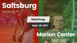 Matchup: Saltsburg vs. Marion Center  2017