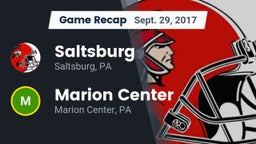 Recap: Saltsburg  vs. Marion Center  2017