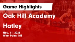 Oak Hill Academy  vs Hatley  Game Highlights - Nov. 11, 2023