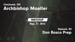 Matchup: Archbishop Moeller vs. Don Bosco Prep 2016