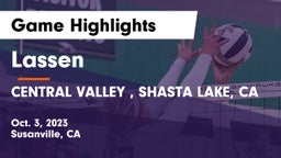 Lassen  vs CENTRAL VALLEY , SHASTA LAKE, CA Game Highlights - Oct. 3, 2023