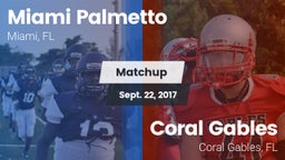 Matchup: Palmetto vs. Coral Gables  2017