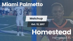 Matchup: Palmetto vs. Homestead  2017