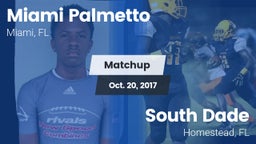 Matchup: Palmetto vs. South Dade  2017