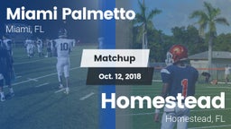 Matchup: Palmetto vs. Homestead  2018