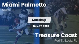 Matchup: Palmetto vs. Treasure Coast  2020