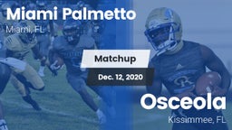 Matchup: Palmetto vs. Osceola  2020