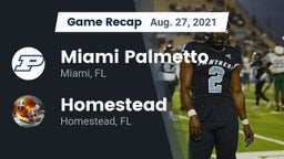 Recap: Miami Palmetto  vs. Homestead  2021