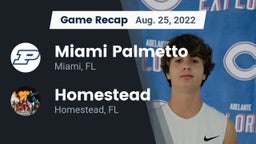 Recap: Miami Palmetto  vs. Homestead  2022