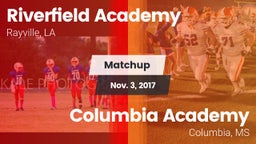 Matchup: Riverfield Academy vs. Columbia Academy  2017