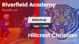 Matchup: Riverfield Academy vs. Hillcrest Christian  2018
