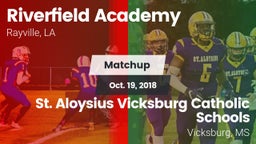 Matchup: Riverfield Academy vs. St. Aloysius Vicksburg Catholic Schools 2018