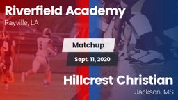 Matchup: Riverfield Academy vs. Hillcrest Christian  2020