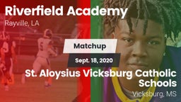 Matchup: Riverfield Academy vs. St. Aloysius Vicksburg Catholic Schools 2020