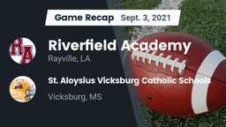 Recap: Riverfield Academy  vs. St. Aloysius Vicksburg Catholic Schools 2021