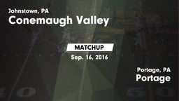 Matchup: Conemaugh Valley vs. Portage  2016