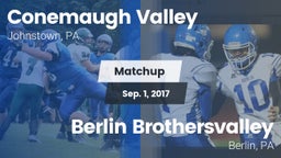 Matchup: Conemaugh Valley vs. Berlin Brothersvalley  2017