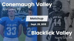 Matchup: Conemaugh Valley vs. Blacklick Valley  2018