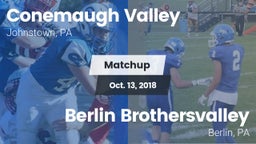 Matchup: Conemaugh Valley vs. Berlin Brothersvalley  2018