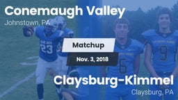 Matchup: Conemaugh Valley vs. Claysburg-Kimmel  2018