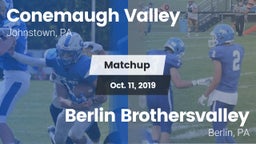 Matchup: Conemaugh Valley vs. Berlin Brothersvalley  2019
