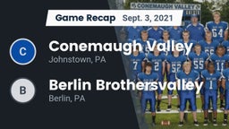 Recap: Conemaugh Valley  vs. Berlin Brothersvalley  2021