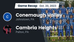 Recap: Conemaugh Valley  vs. Cambria Heights  2023