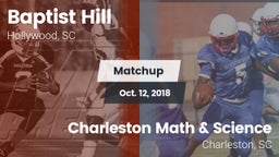 Matchup: Baptist Hill vs. Charleston Math & Science  2018