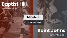 Matchup: Baptist Hill vs. Saint Johns  2018