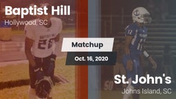 Matchup: Baptist Hill vs. St. John's  2020