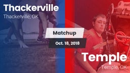 Matchup: Thackerville vs. Temple  2018