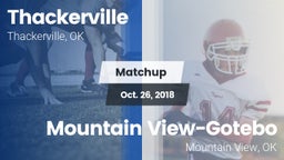 Matchup: Thackerville vs. Mountain View-Gotebo  2018