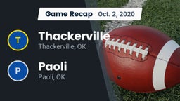 Recap: Thackerville  vs. Paoli  2020