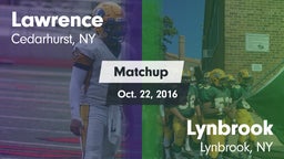 Matchup: Lawrence vs. Lynbrook  2016