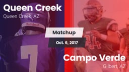 Matchup: Queen Creek vs. Campo Verde  2017