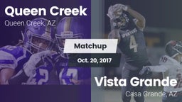 Matchup: Queen Creek vs. Vista Grande  2017