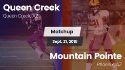 Matchup: Queen Creek vs. Mountain Pointe  2018