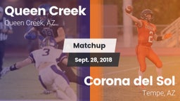 Matchup: Queen Creek vs. Corona del Sol  2018