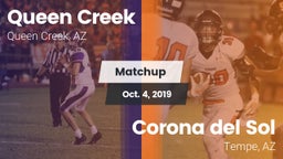 Matchup: Queen Creek vs. Corona del Sol  2019